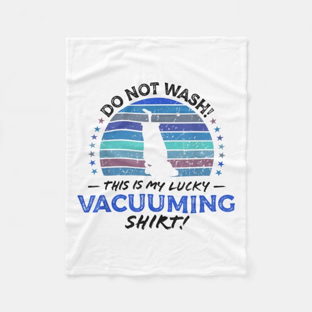 Funny Carpet Vacuum Cleaner Quote Retro Toy 80s Gr Fleece Blanket (Front)