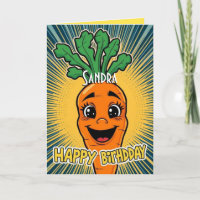 Funny Carrot  Happy Birthday 