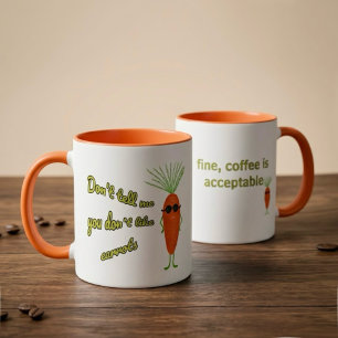 Funny carrot mug