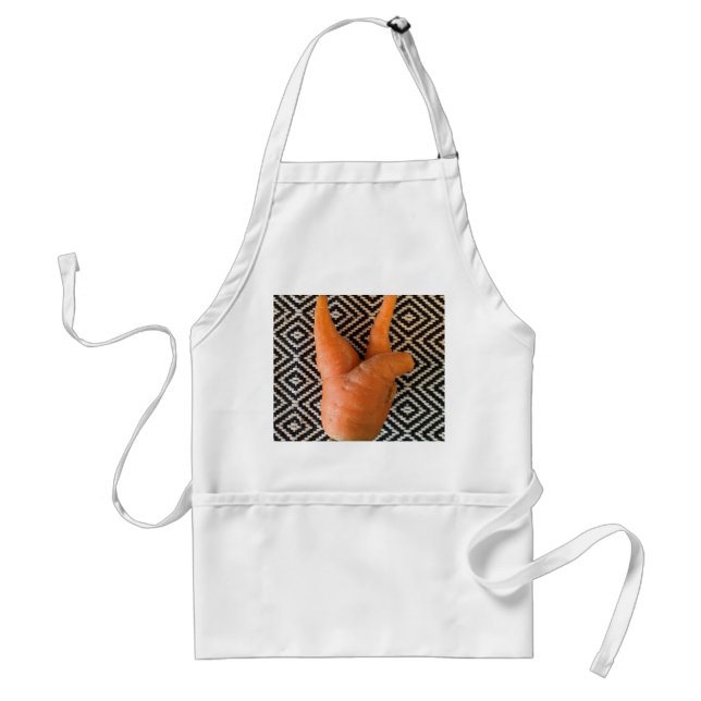 Funny carrot - peace standard apron (Front)
