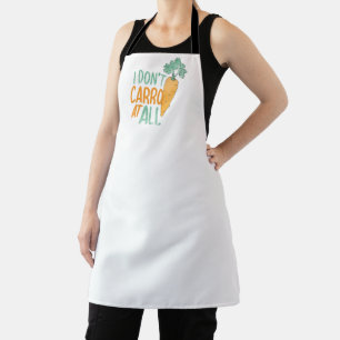 Funny Carrot Pun Art Food Jokes Carrot Art Design Apron