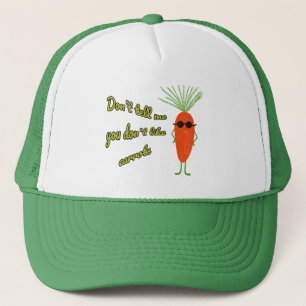 Funny carrot trucker hat