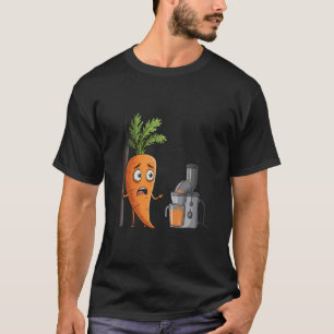 Funny Carrot Vegetable Humour Artwork Design T-Shirt