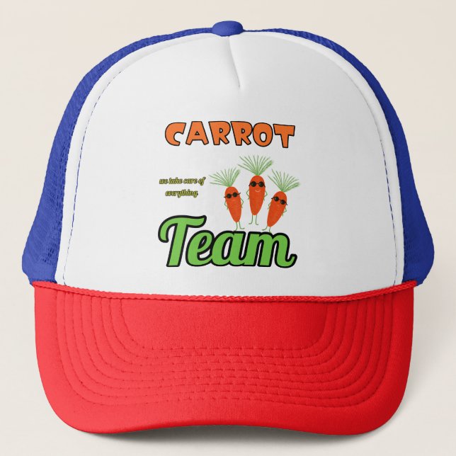 Funny carrots trucker hat (Front)