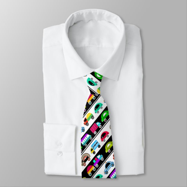 Funny cars tie (Tied)