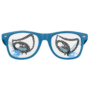 Funny Carton Sad Tearing Eyes Retro Sunglasses