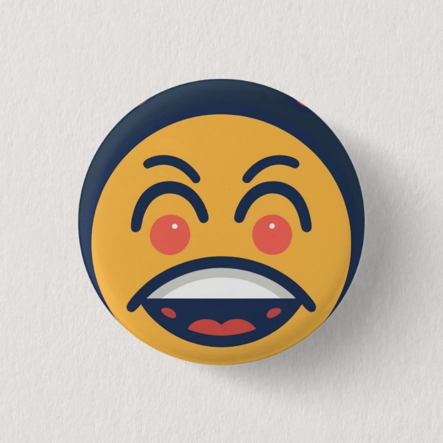 Funny cartoon  3 cm round badge (Front)