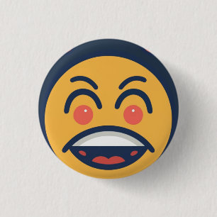 Funny cartoon 3 cm round badge