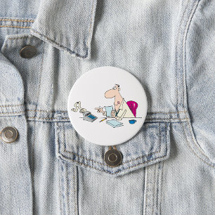 Funny Cartoon Accountant Office Humour  7.5 Cm Round Badge