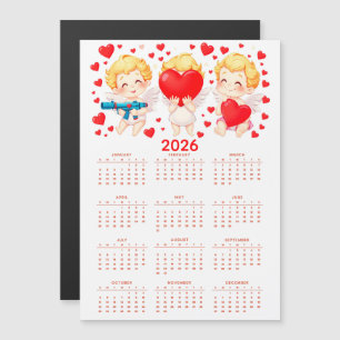 Funny cartoon angels calendar 2026