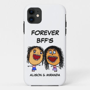 Funny Cartoon Best Friends BFF's iPhone 11 Case