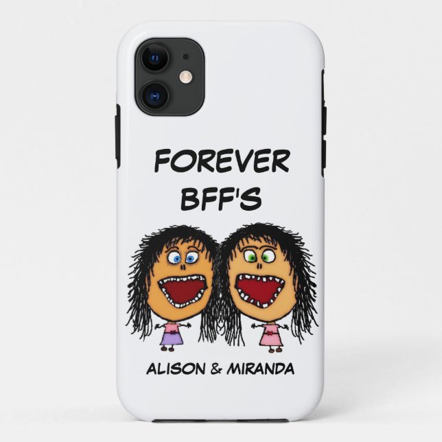 Funny Cartoon Best Friends BFF's Case-Mate iPhone Case (Back)