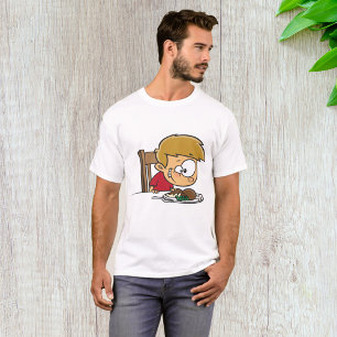 Funny Cartoon Boy Excited for Dinner  T-Shirt