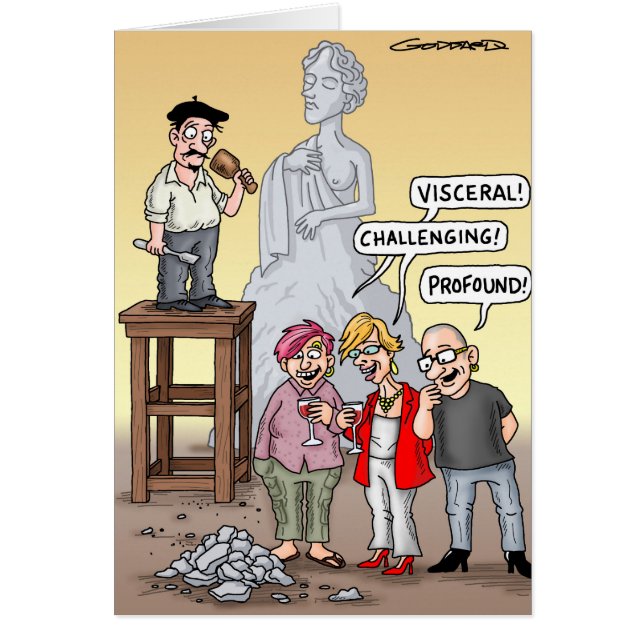 Funny Cartoon Card by Clive Goddard (Front)