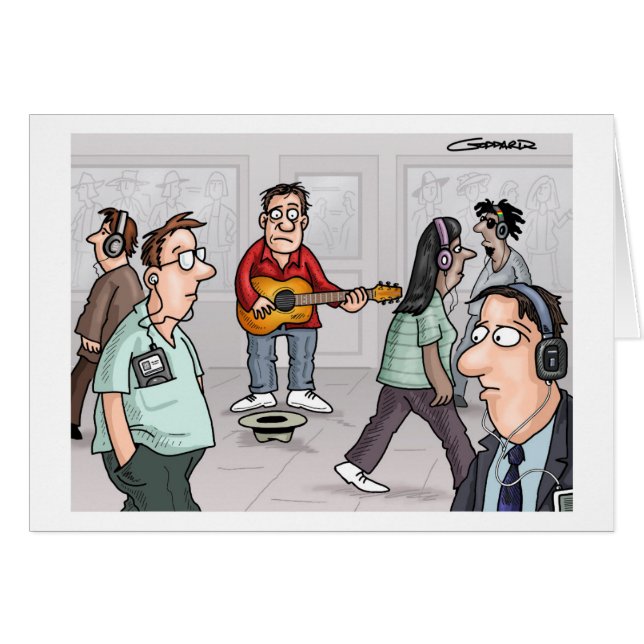 Funny Cartoon Card by Clive Goddard (Front Horizontal)