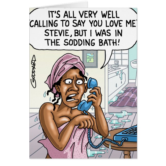 Funny Cartoon Card by Clive Goddard (Front)