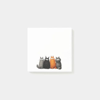 Funny Cartoon Cat Post-it Notes