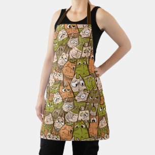 Funny Cartoon Cats Apron
