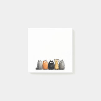 Funny Cartoon Cats Post-it Notes