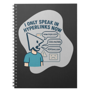 Funny cartoon character with mouse cursor head  notebook