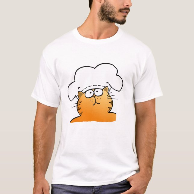 Funny Cartoon Chef | Funny Cooking Chef T-Shirt (Front)
