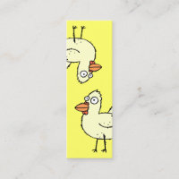 Funny Cartoon Chicken Bookmark
