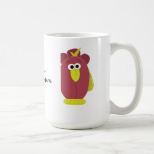Funny Cartoon Chicken with Saying Coffee Mug