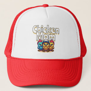 Funny Cartoon Chicks   Chicken Mum Personalised Trucker Hat