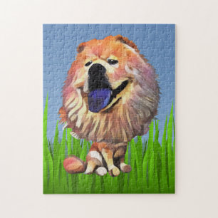 Funny Cartoon Chow Chow 252 Piece Puzzle