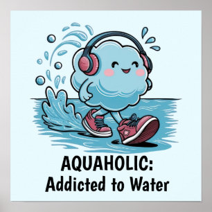 Funny Cartoon Cloud Poster