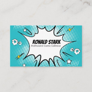 Funny Cartoon Comic Art Bright  Business Card