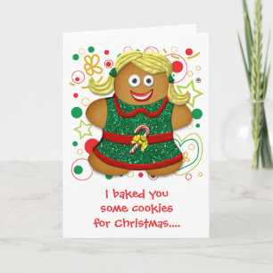 Funny Cartoon Cookie Christmas Xmas Holiday