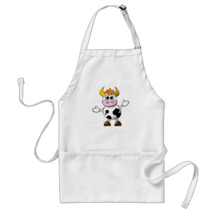 Funny Cartoon Cow Standard Apron