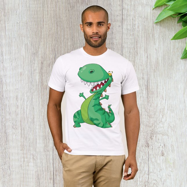 Funny Cartoon Dinosaur Roaring T-Rex T-Shirt (Creator Uploaded)