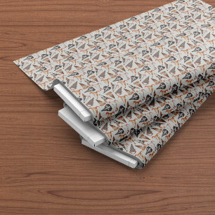 Funny Cartoon Dog Faces Seamless Pattern Fabric