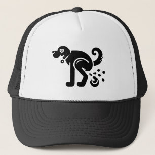 Funny Cartoon Dog Humour Trucker Hat