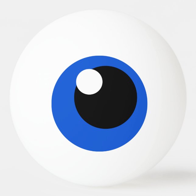 Funny Cartoon Eye Ball Table Tennis Ping Pong Ball (Front)