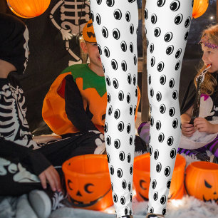 Funny cartoon eyes Halloween costume  Leggings