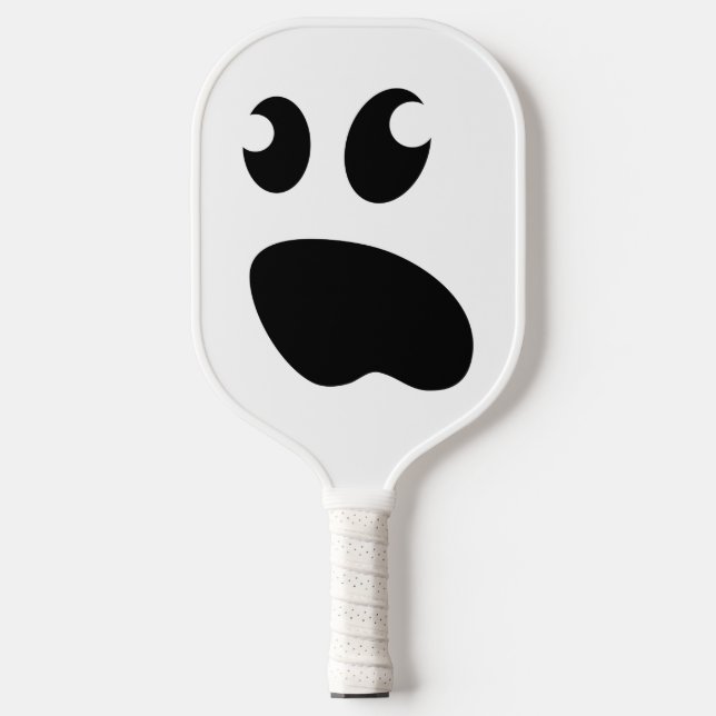 Funny cartoon face Carbon Fibre Pickleball Paddle  (Front)