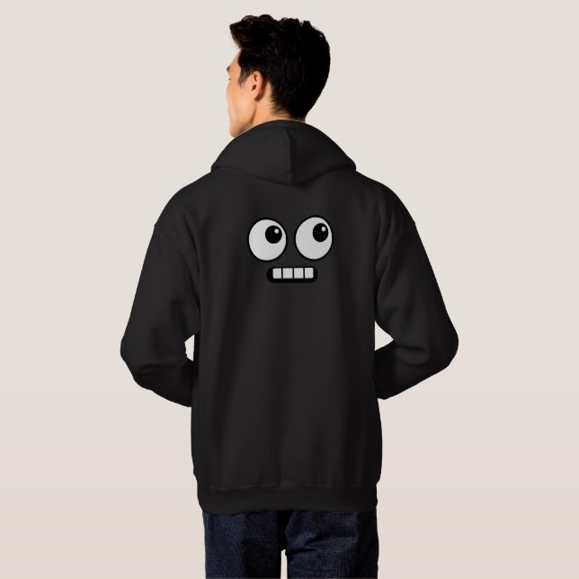 Funny Cartoon Face Front & Back Hoodie (Back Full)