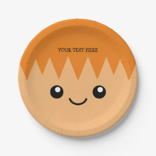 Funny cartoon face kid's Birthday party custom Paper Plate