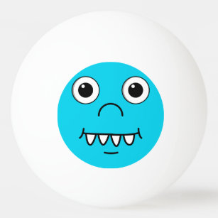 Funny Cartoon face Ping Pong Ball