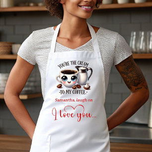 Funny Cartoon Food Personalized Valentine Apron