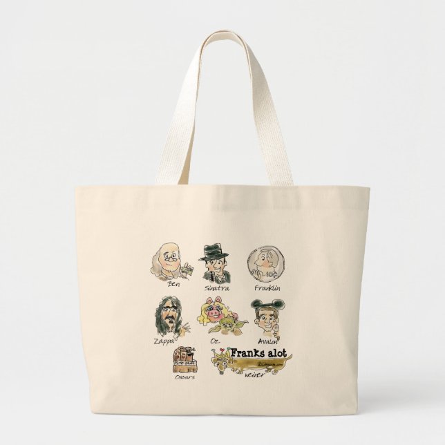 Funny Cartoon Frank You Very Much Tote Bag (Front)