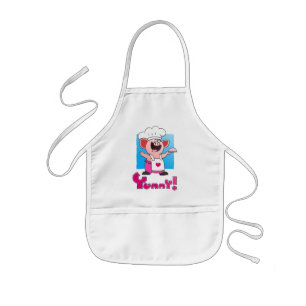 Funny Cartoon Funny Cartoon Pig Chef Kids Apron