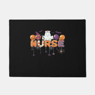 funny cartoon ghost nurse - Hot Nurse Halloween Ou Doormat