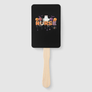 funny cartoon ghost nurse - Hot Nurse Halloween Ou Hand Fan