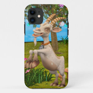 Funny Cartoon Goat Garden Animal Art iPhone 11 Case