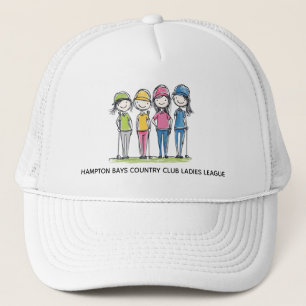 Funny Cartoon Golf Hat – Ladies League Edition