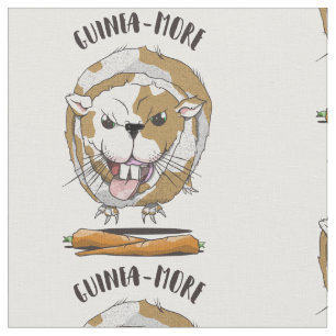 Funny cartoon Guinea Pig Fabric